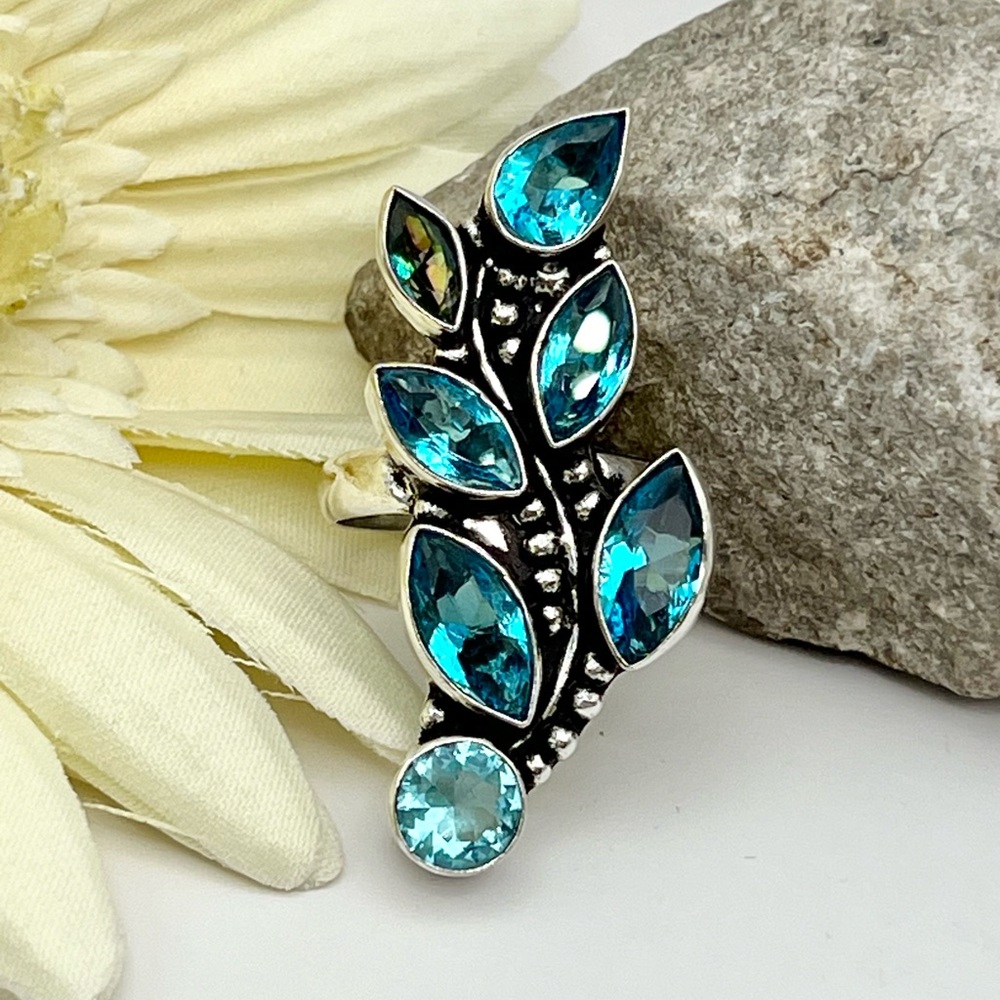 BLUE TOPAZ RING - Picture 17 of 17